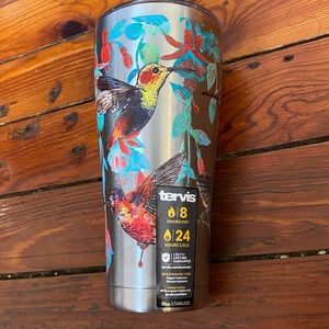 Tervis Triple Walled Hummingbirds Insulated Tumbler Cup 30oz Stainless Steel NWT